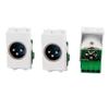 Aexit 3 Pcs Distribution electrical Microphone Audio XLR 3 Terminal Male Cannon Adapter Modular Socket for 128 Wall Plate Panel view 1
