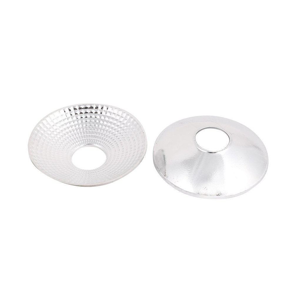 Aexit 2Pcs D70mm Lighting fixtures and controls H14mm Plastic LED Light Lamp Reflector Cup for LED COB Flashlight