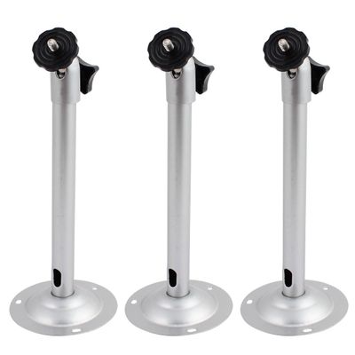 Aexit 3pcs Wall Electronic security Mount CCTV System Housing Aluminum Alloy Mounting Bracket 88mm x 240mm