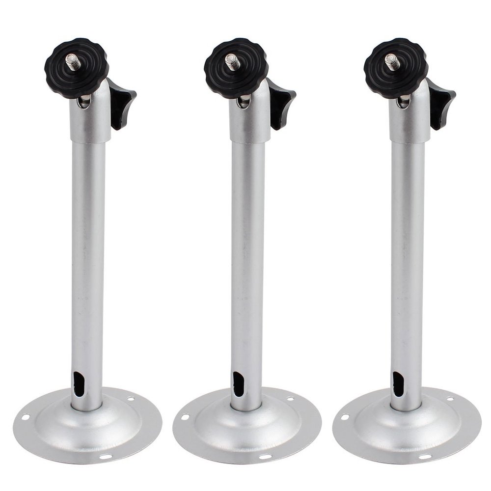 Aexit 3pcs Wall Electronic security Mount CCTV System Housing Aluminum Alloy Mounting Bracket 88mm x 240mm