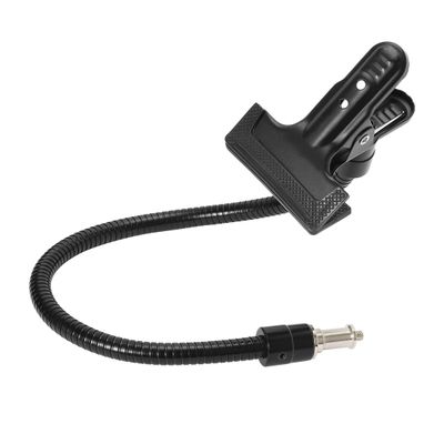 Aexit 50cm/20inch Length Lighting fixtures and controls Gooseneck Camera Mount 6mm Thread Flash Shoe Mount + Clamp