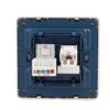 Aexit 86mmx86mm RJ45 Distribution electrical Internet Connector to Telephone Socket Wall Outlet Plate view 3