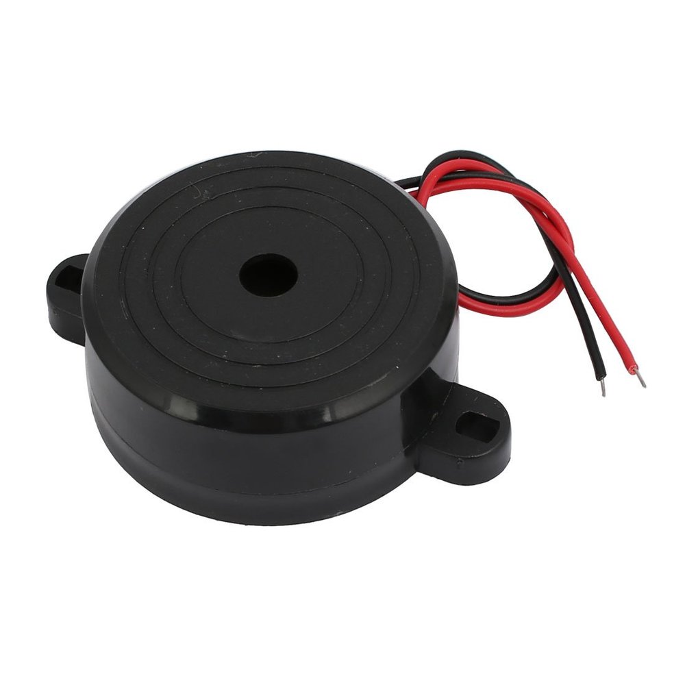 Aexit DC 12V Electronic security Active Electronic Buzzer Beep Alarm Intermittent Sound Black