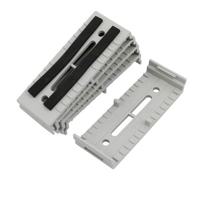 Aexit 5Pcs ABS Transmission 110mmx40mmx15mm Cable Line Holder Wire Organizer Gray for Home Office