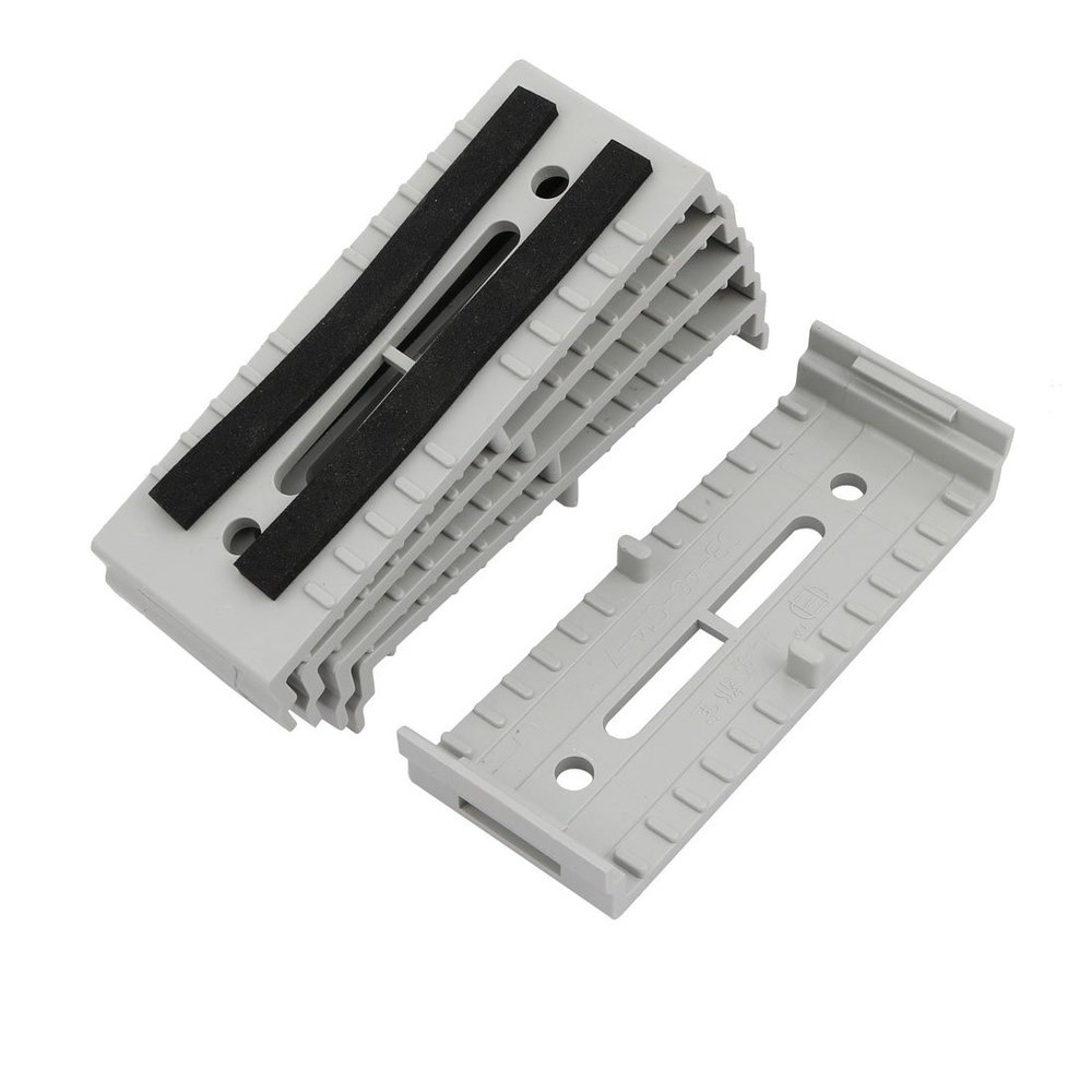 Aexit 5Pcs ABS Transmission 110mmx40mmx15mm Cable Line Holder Wire Organizer Gray for Home Office
