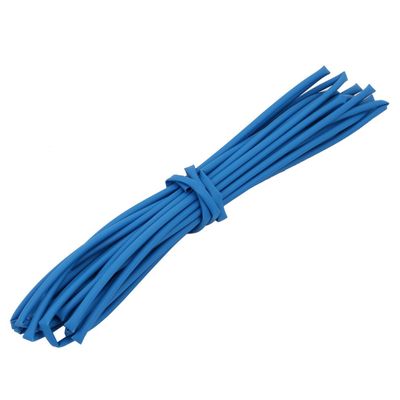 Aexit 6M 0.08in Electrical equipment Inner Dia Polyolefin Flame Retardant Tube Blue for Wire Repairing