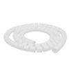 Aexit Flexible Spiral Electrical equipment Tube Cable Wire Wrap White Manage Cord 20mm Dia x 1.5 Meter Long with Clip view 1