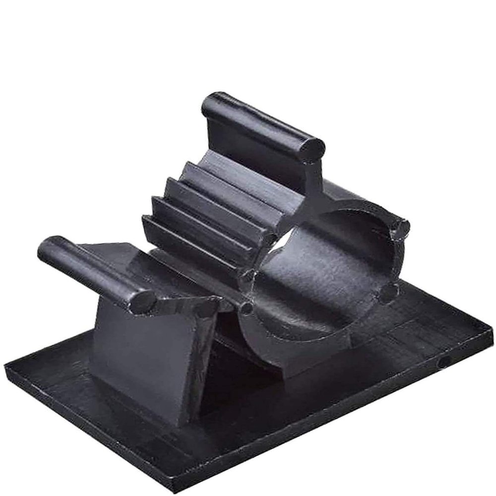 Cable Clips Wire Clamp - Cable Management Clips - Adjustable Wire Cable Ties - Adhesive Wire Holder Cable Organizer Cord Management - Adhesive Cable Management Clips - Cable Wall Fasteners (25 Pcs)