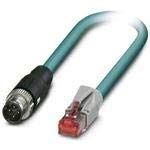 1407361, Cable Assembly Ethernet 2m 26AWG M12 Circular to RJ-45 4 to 4 POS PL-PL