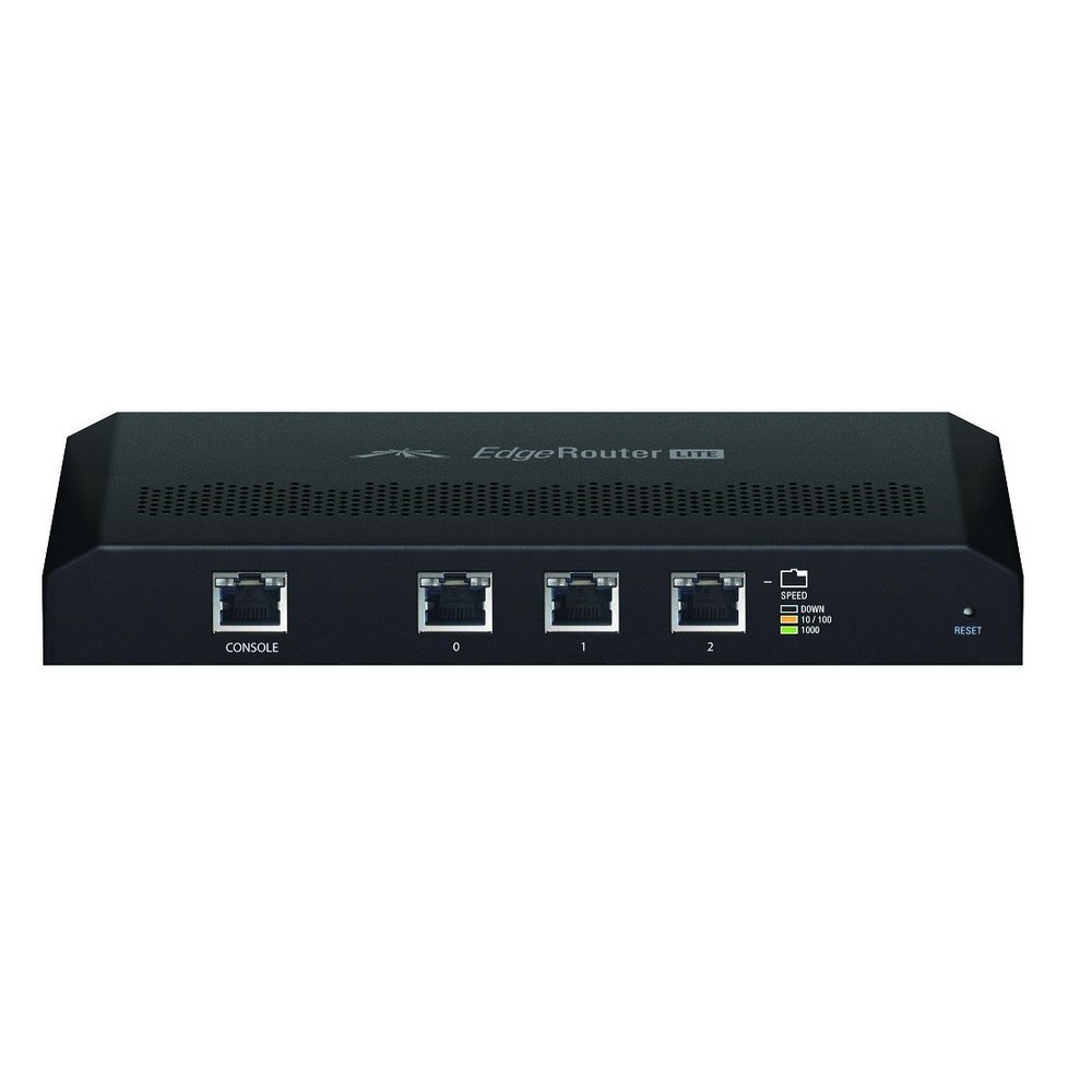 Ubiquiti Edgerouter Lite ERLITE-3 Desktop Router (Black) (Renewed)