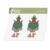 Desert Cactus Delta Gamma Sticker Letter 2 Pack DG DeeGee Decal Greek for Window Laptop Computer Car (Crest Sticker) view 1