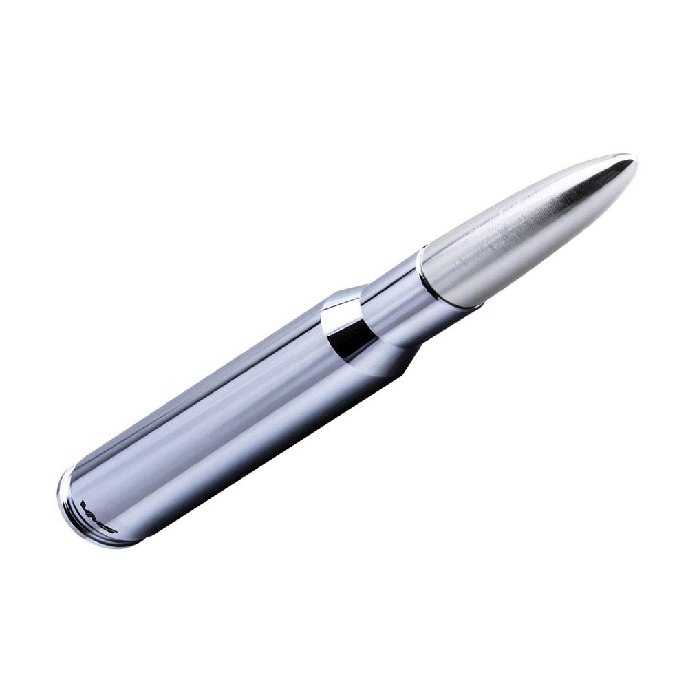 VMS Racing 50 Cal Caliber CHROME SILVER TIP BULLET ANTENNA in Heavy Gauge CNC Machined Billet Aluminum Short Compatible with Dodge Ram 1500 2500 3500 94-08 1994-2008