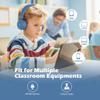 AILIHEN Kids Headphones, I35 On-Ear Headphones for School, Safe Volume 93dB, HD Mic Stereo Headphone for Kid Girls Boys, Foldable 3.5mm Wired for Chromebook, Laptop, Computer, Tablet (Blue) view 3