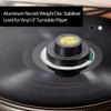 Aluminum Alloy LP Disc Record Stabilizer,Turntable Disc Record Stabilizer Clamp with High Precision Bubble,50Hz/60Hz LP Record Weight Stabilizer Clamp,for LP Record Player view 3