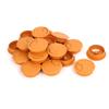 Aexit Computer PC Home Hardware Desk Plastic Round Grommet Wire Cable Hole Covers Orange 53mm Dia 20pcs Model:58as556qo15 view 1