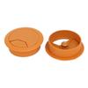 Aexit Computer PC Home Hardware Desk Plastic Round Grommet Wire Cable Hole Covers Orange 53mm Dia 20pcs Model:58as556qo15 view 2
