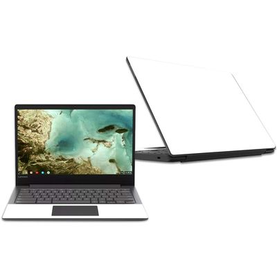 MightySkins Skin Compatible with Lenovo Chromebook S330 (2018) - Solid White | Protective, Durable, and Unique Vinyl Decal wrap Cover | Easy to Apply, Remove, and Change Styles | Made in The USA