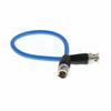 HangTon 12G 4K Raw SDI Coaxial Video Cable BNC to BNC Canare LV-61S 75 ohm for Camera Monitor Flexible Shielded 80cm Blue view 2