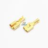 Davitu 100 pcs 6.3mm Female Crimp Terminal Connector Gold Brass Car Speaker Electric Wire Connectors pins Set view 4