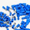 Davitu 100pcs Spade Blade Crimp Terminals Connector Blue Male with Female Insulated Wire Cable Connectors Set 15A view 1