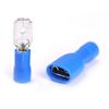 Davitu 100pcs Spade Blade Crimp Terminals Connector Blue Male with Female Insulated Wire Cable Connectors Set 15A view 4