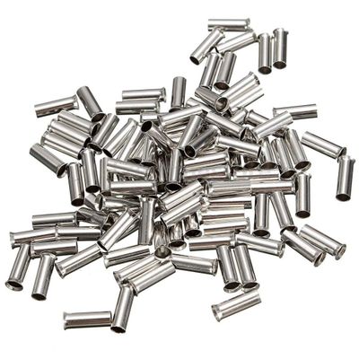 Davitu 100pcs Ferrules Kits Cable Housing End Non-Insulated Wire Strip Copper Connectors 0.5mm-16mm2 - (Pins: 4 mm2)