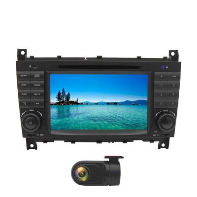 XISEDO Android 8.1.0 Car Stereo Quad Core 7 Inch in Dash Head Unit Autoradio Car GPS Navigation with DVD Player for Mercedes-Benz C Class W203/ Benz CLK W209 (with DVR)