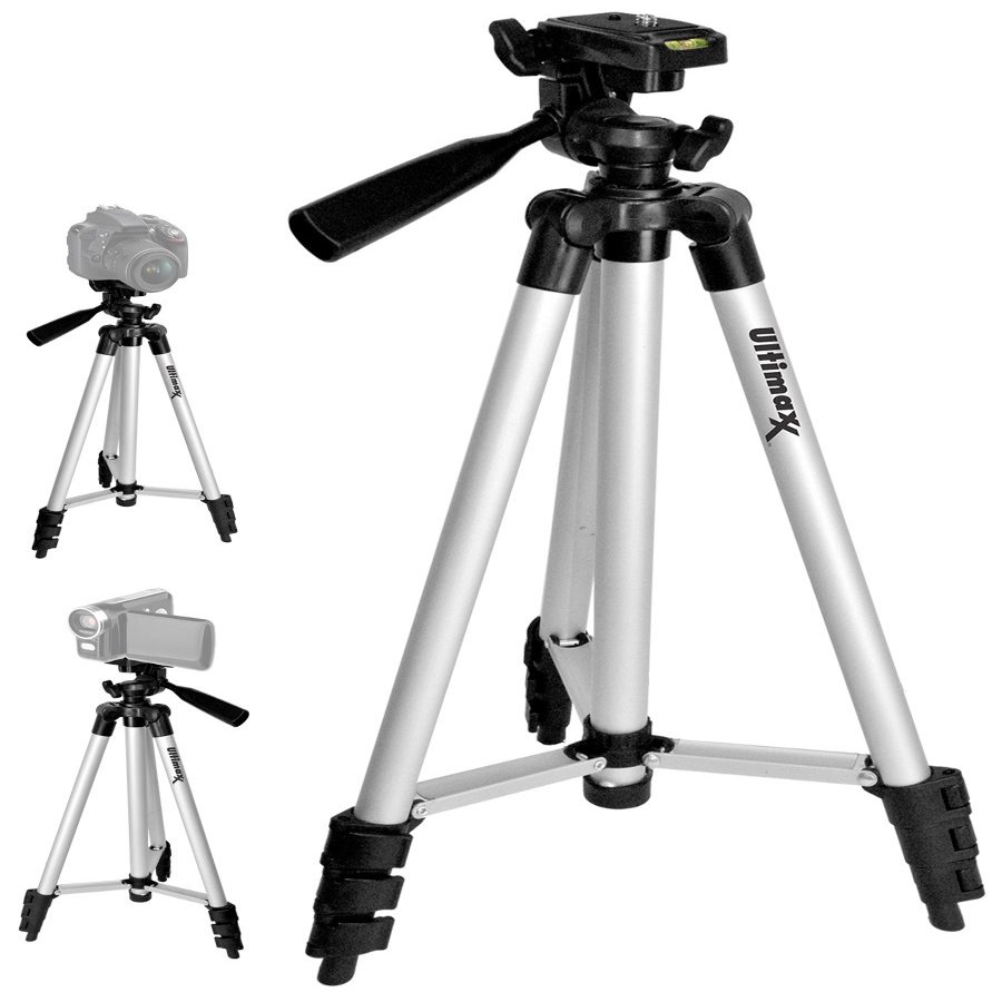 50" Elite Professional Heavy Duty Camera Tripod for DSLR Cameras/Camcorders