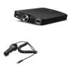 BoxWave Car Charger Compatible with FiiO A3 Portable Headphone Amplifier - Car Charger Plus, with Extra USB Port and Integrated Built-in Cable - Black view 1