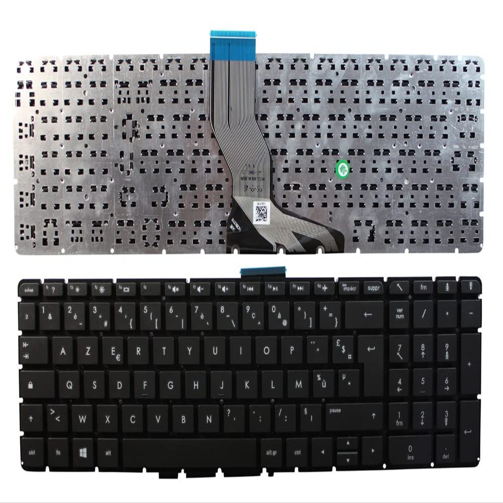 Power4Laptops French Layout Black Replacement Laptop Keyboard Compatible with HP Pavilion 15-ab547TX