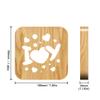 WALKKING WAYS Creative Wood Lamp, LED Night Light/3D Wood Carving Squirrel Pattern USB Portative Mood Lamp for Bedroom Living Room Nightstand view 4