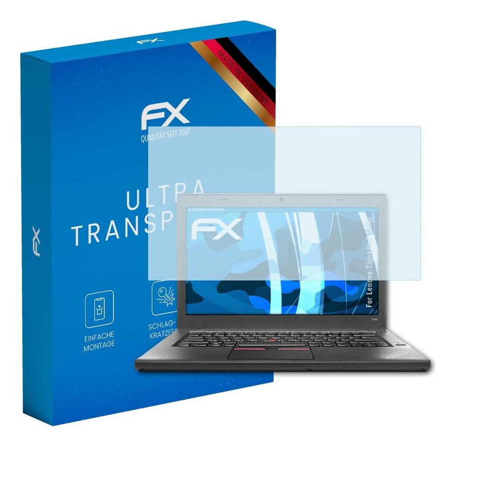 atFoliX Screen Protection Film compatible with Lenovo ThinkPad T450 Screen Protector, ultra-clear FX Protective Film (2X)