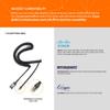IPD IPH-250 Phone Headset with Noise Cancelling Microphone for Office and Call Center -Compatible with Cisco landline Phones -7800/7900/8800/6945 Series, Interquartz and Altigen landline Phones view 2