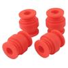 Aexit 4 Pcs Electrical equipment FPV Gimbal Camera Mount 120g 7mm Inner Dia Shock Absorption Red Damping Ball view 1