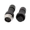 Aexit M16 Thread Distribution electrical 10P Male to Female Waterproof Aviation Electrical Cable Connector view 1