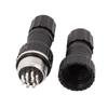 Aexit M16 Thread Distribution electrical 10P Male to Female Waterproof Aviation Electrical Cable Connector view 3