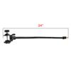 Aexit 50cm Length Lighting fixtures and controls Gooseneck Camera Mount Gold Tone Flash Shoe Mount + C-type Clamp view 3