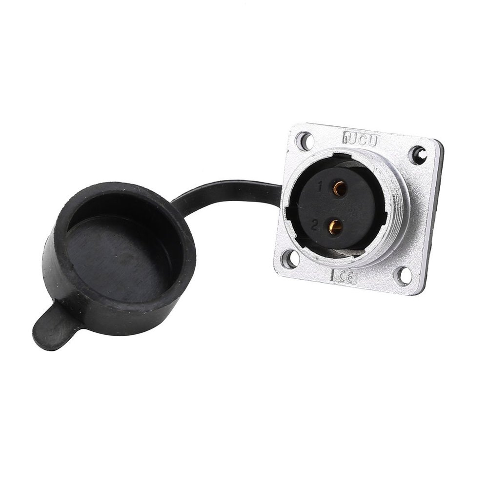 Aexit XA20 AC Distribution electrical 500V 25A 2 Terminals Female Aviation Connector Joint with Rubber Cover
