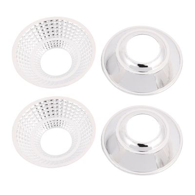 Aexit 4pcs Plastic Lighting fixtures and controls COB LED Flashlight Light Lamp Reflector 50mmx20mmx13mm Step-shape