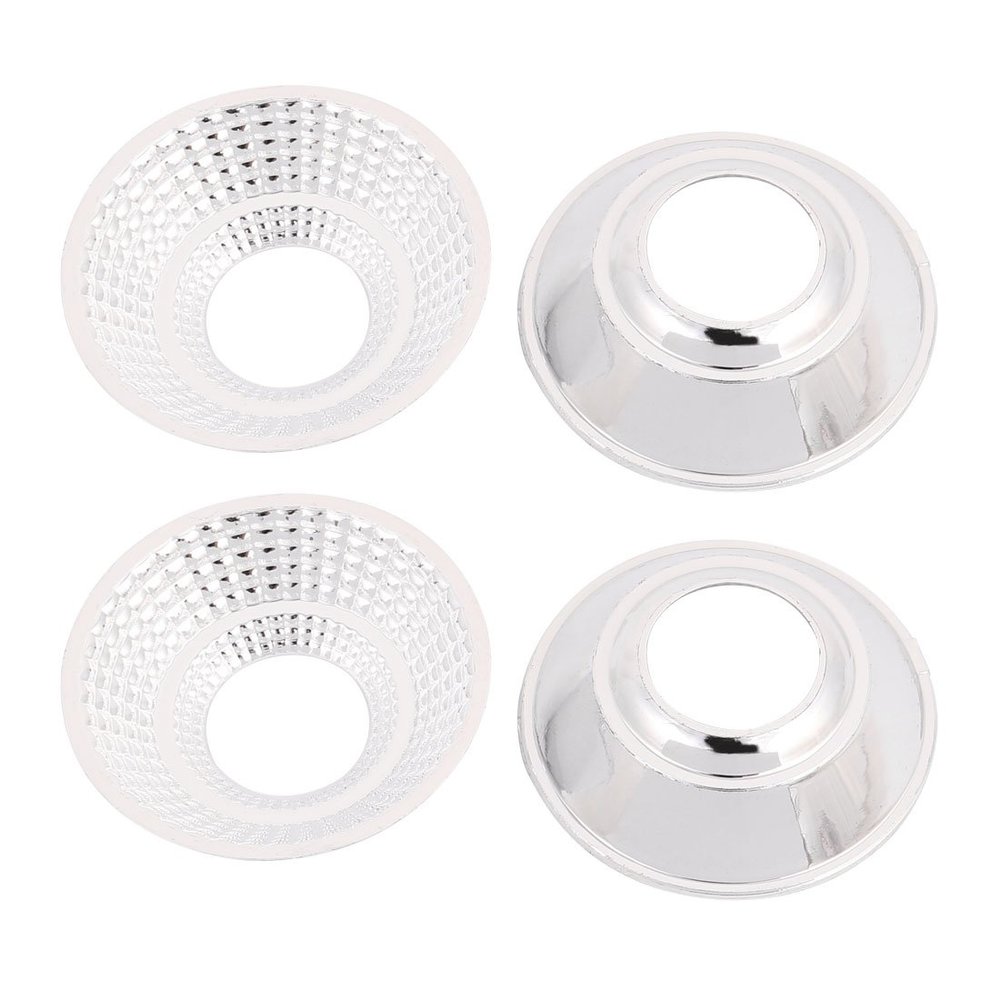 Aexit 4pcs Plastic Lighting fixtures and controls COB LED Flashlight Light Lamp Reflector 50mmx20mmx13mm Step-shape