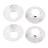 Aexit 4pcs Plastic Lighting fixtures and controls COB LED Flashlight Light Lamp Reflector 50mmx20mmx13mm Step-shape view 1