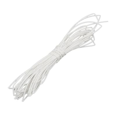 Aexit 6M 0.03in Electrical equipment Inner Dia Polyolefin Flame Retardant Tube White for Wire Repairing