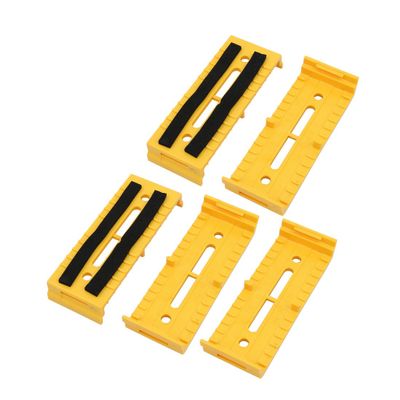 Aexit 5 Pcs Transmission ABS 110mmx40mmx15mm Cable Line Holder Wire Organizer Yellow for Office