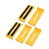 Aexit 5 Pcs Transmission ABS 110mmx40mmx15mm Cable Line Holder Wire Organizer Yellow for Office view 1