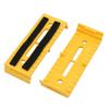 Aexit 5 Pcs Transmission ABS 110mmx40mmx15mm Cable Line Holder Wire Organizer Yellow for Office view 2