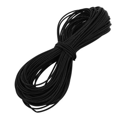 Aexit 66Ft 0.7mm Electrical equipment Inner Dia Polyolefin Flame Retardant Tube Black for Wire Repairing
