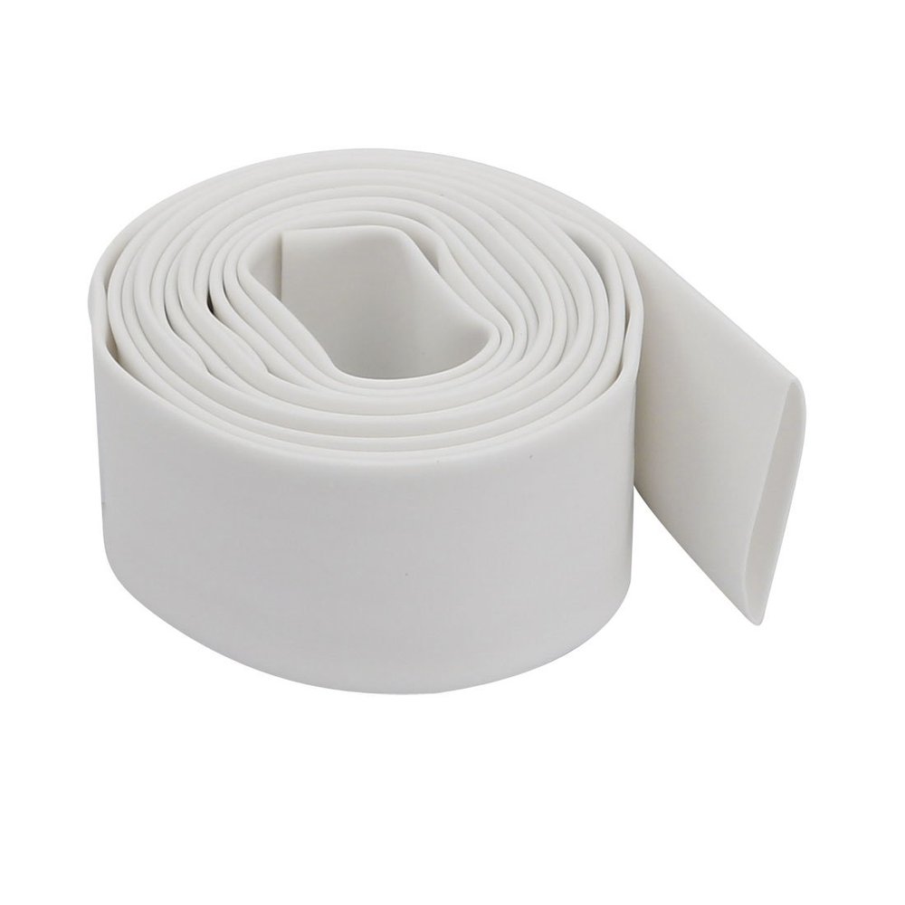 Aexit 1M Length Electrical equipment 10mm Inner Dia Polyolefin Insulation Heat Shrinkable Tube Wrap White