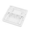 Aexit FC Fiber Transmission Optical Patch Cord Adapter Mount 2 Sockets Wall Plate Panel view 2