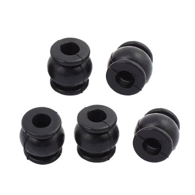 Aexit FPV Gimbal Electrical equipment Aerial Camera 6mm Inner Dia Shock Absorption Black Damping Ball 5pcs