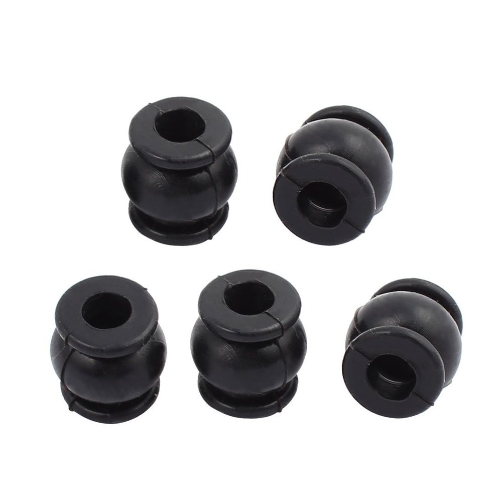 Aexit FPV Gimbal Electrical equipment Aerial Camera 6mm Inner Dia Shock Absorption Black Damping Ball 5pcs